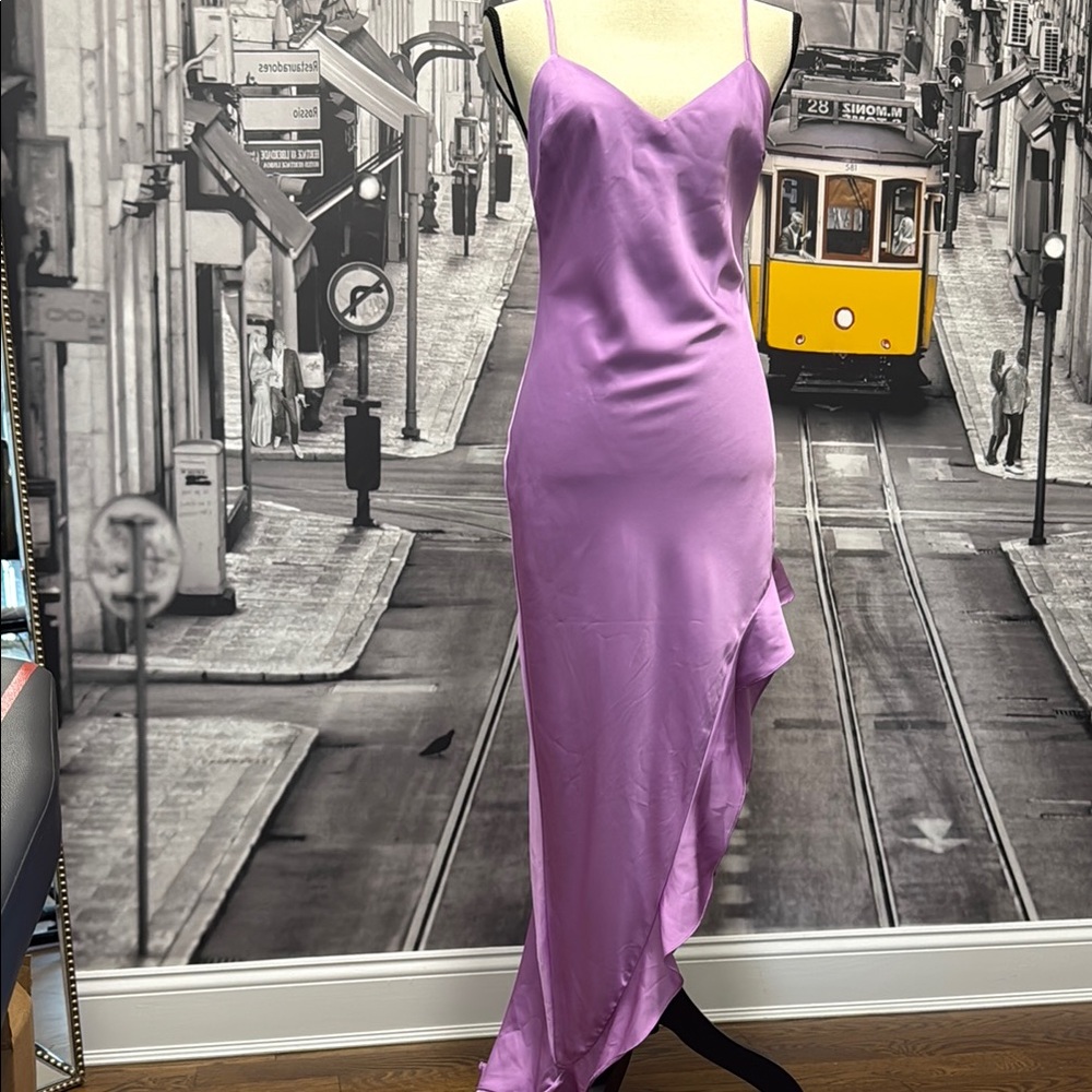 Elegant Purple Slip Dress
